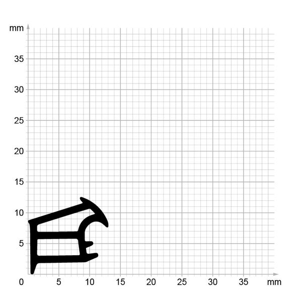 DIWARO. | Stahlzargendichtung SZ101 | grau | 5 Meter