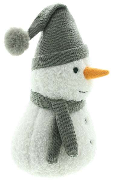 FRANK FLECHTWAREN | Türstopper Frosty, 14 x 12 x 25 cm, POLYESTER, SAND