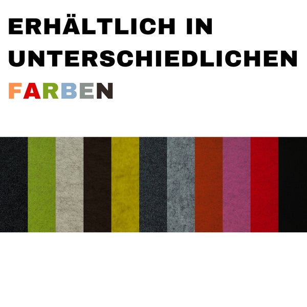 4x Tischset abgerundete Ecken anthrazit-meliert 30x45cm