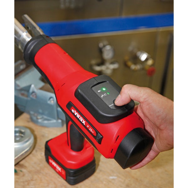 VIRAX Akku-Pressmaschine VIPER P25+ 18V / 2x 1,5 Ah Akku + Ladegerät in VIRABOX - 253261