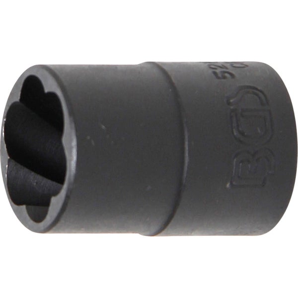 BGS Spiral-Profil-Steckschlüssel-Einsatz / Schraubenausdreher Antrieb Innenvierkant 12,5 mm (1/2) SW 16 mm - 5266-16