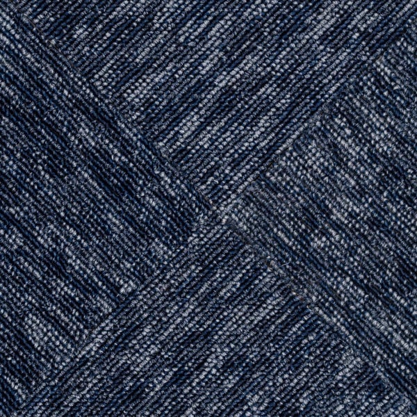 Teppichfliesen 50 x 50 cm blau Selbstliegende Teppichfliesen in Schlingen Qualität ideal für Schlafzimmer und Flur