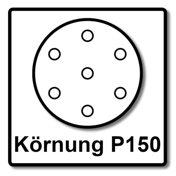 Festool STF D225/128 Schleifscheibe Granat P150 225 mm 50 Stk. ( 2x 205659 ) für Langhalsschleifer PLANEX