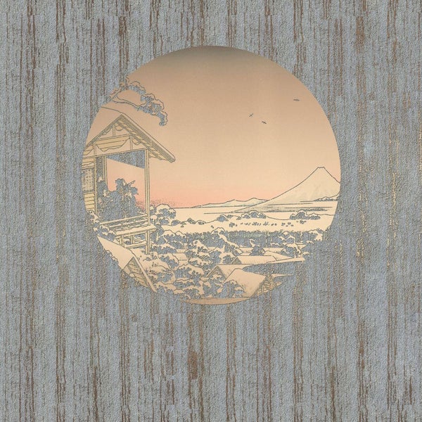 Tapete mit traditioneller japanischer Landschaftsdarstellung