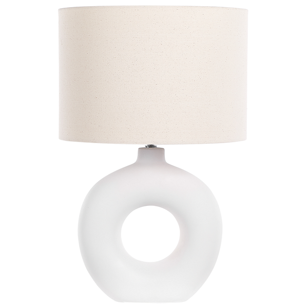 Tischlampe VENTA Keramik Weiß