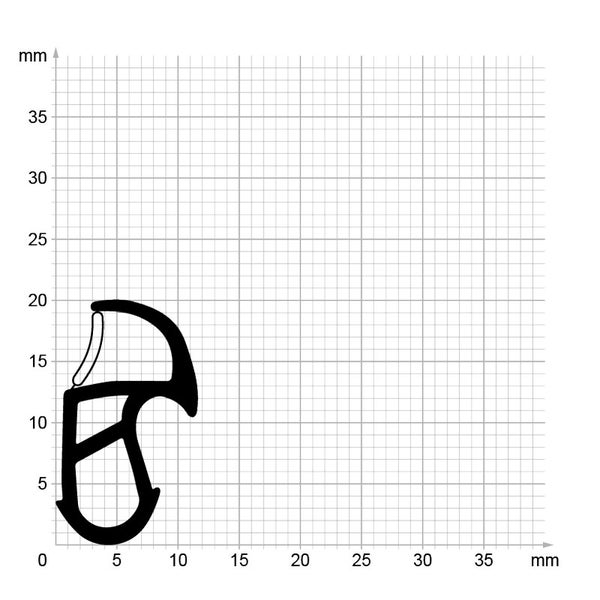 DIWARO. | Stahlzargendichtung SZ069 | grau | 5 Meter