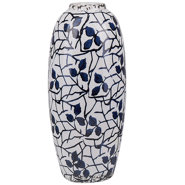 Blumenvase MUTILENE Steinzeug 25 cm Weiß