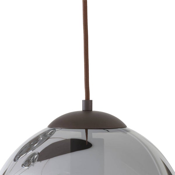 Lindby Pendelleuchte Valentina (Design, Modern) in Alu aus Glas (5 flammig E27) - Hängelampe Esstischlampe Hängeleuchte Wohnzimmerleuchte