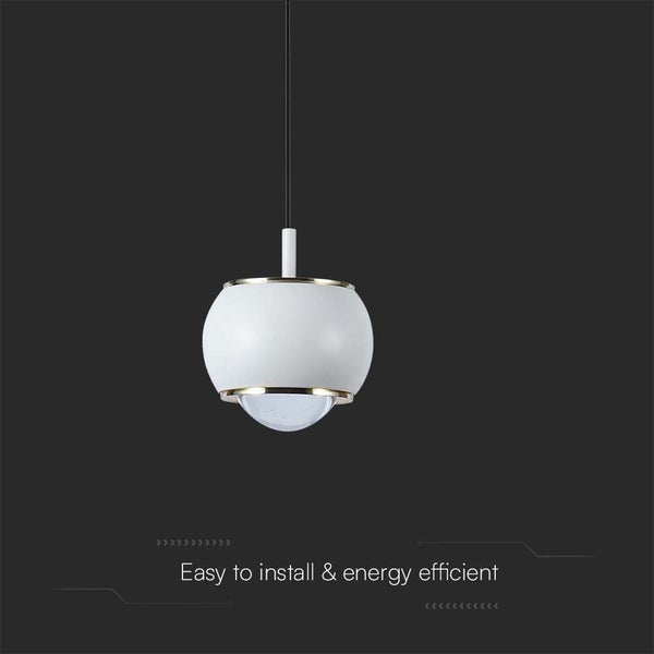 V-TAC VT-7830-W - Designer-Deckenleuchten - Designer-Hängelampen - IP20 - Weißes Gehäuse - 9 Watt