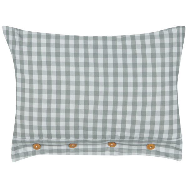 Dekokissen 2er Set TALYA 40 x 60 cm Mintgrün Kariertes Muster