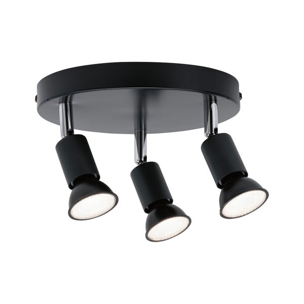 Spotlight Carolina IP44 GU10 230V max. 3x10W dimmbar Anthrazit, Chrom
