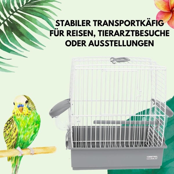 Vogelkäfig Transport Ausstellung Box Käfig mit Zubehör Wellensittich Weekend