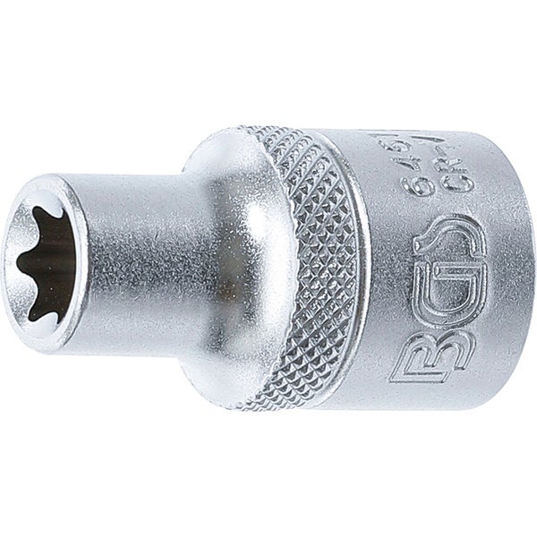 BGS Steckschlüssel-Einsatz E-Profil Antrieb Innenvierkant 12,5 mm (1/2) SW E11 - 6461