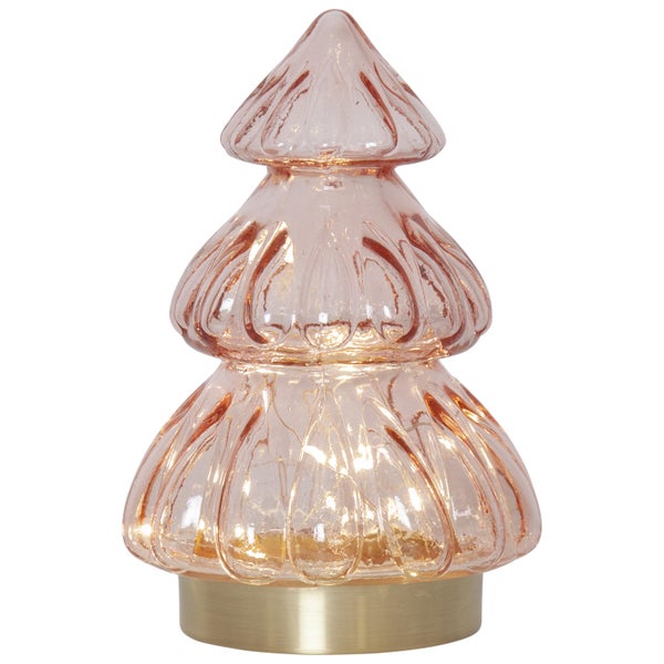 Dekorativer Glasbaum mit Beleuchtung für den Innenbereich