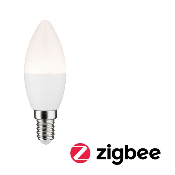 Standard 230V Smart Home Zigbee 3.0 LED Kerze E14 400lm 5W 2700K dimmbar Matt