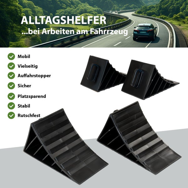 Keile für Fahrzeuge für mehr Sicherheit beim Arbeiten am Auto