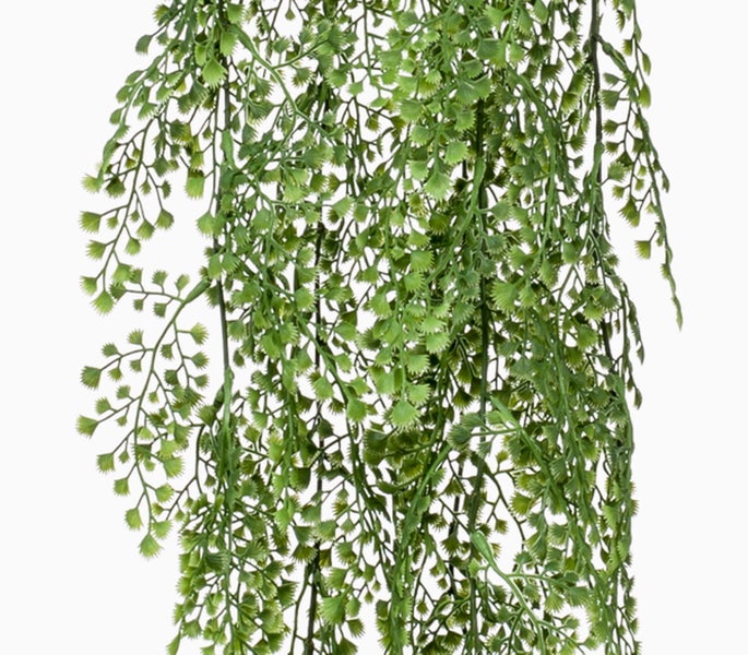 Künstliche Lilie mit einer rosa-cremefarbenen Blüte, einer Knospe und grünen Blättern am Stiel