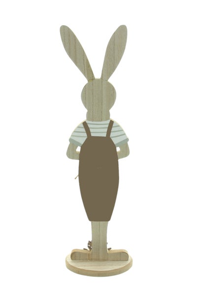 FRANK FLECHTWAREN|Hase Fridolin, 12 x 7 x 43 cm, MDF, JUTE