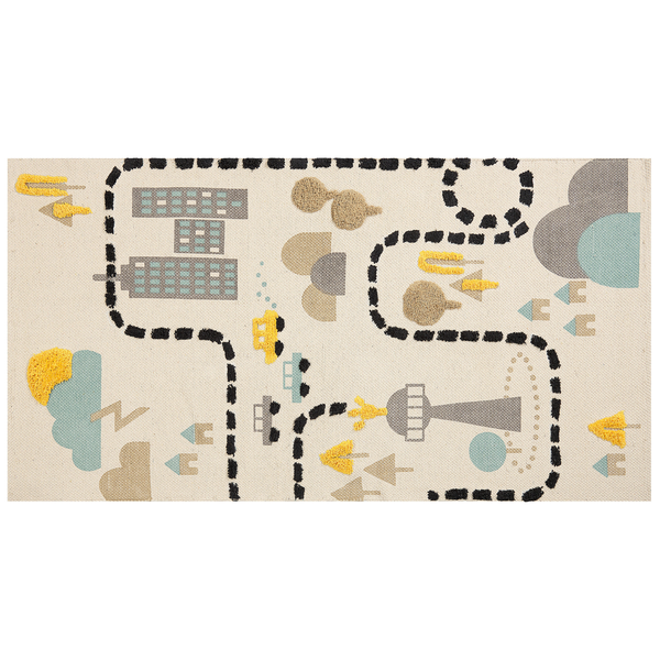 Kinderteppich SAZAK Bunt 80 x 150 cm Baumwolle
