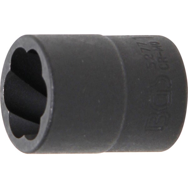 BGS Spiral-Profil-Steckschlüssel-Einsatz / Schraubenausdreher Antrieb Innenvierkant 10 mm (3/8) SW 17 mm - 5277