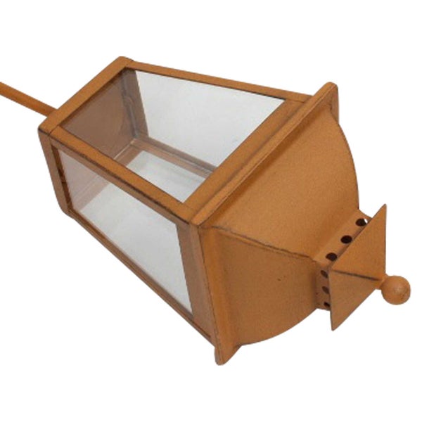 FRANK FLECHTWAREN | Gartenstecker Laterne, 15 x 15 x 106 cm, METALL, GLAS