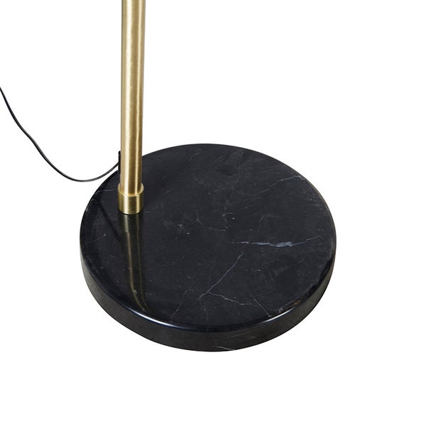 Detail einer Stehlampe mit Marmorfuß