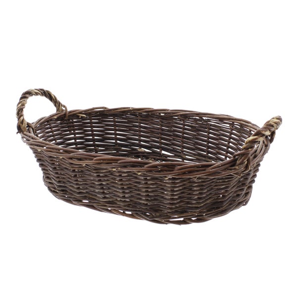 FRANK FLECHTWAREN | Schale Rustikal, WEIDE, 39 x 29 x 11 cm