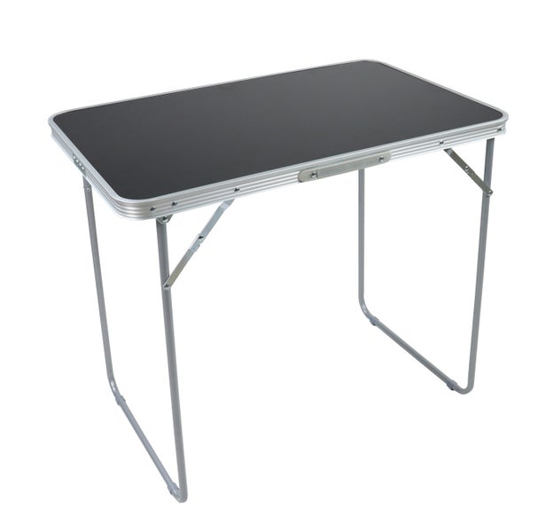 Klapptisch mit Aluminiumgestell und Tischplatte