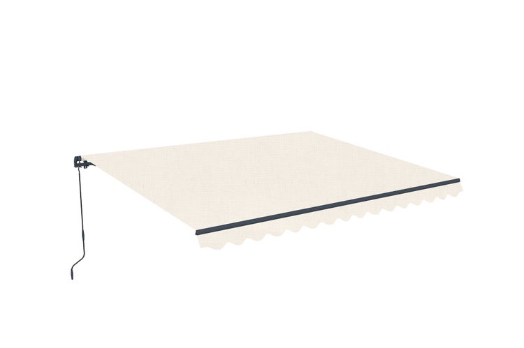 Beige einteilige Markise VECCHIO 4m x 3m - Premium-Canvas 320 g/m²