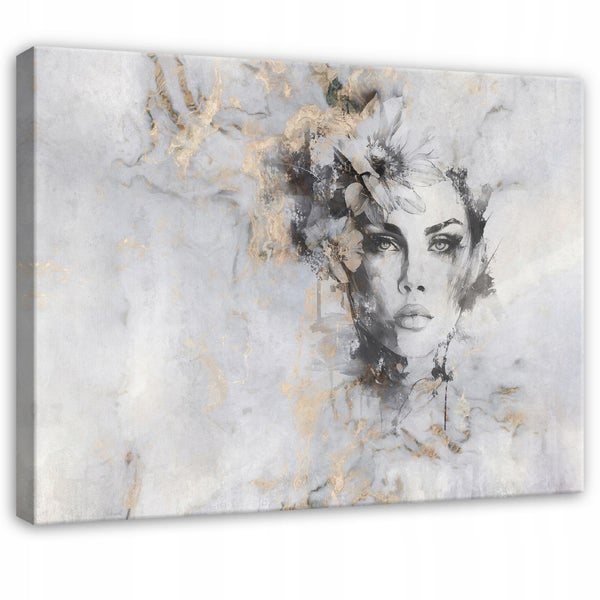 Leinwandbild Frau Beton Abstrakt PP15369O4 Wandbilder Wohnzimmer Schlafzimmer 60x40 cm