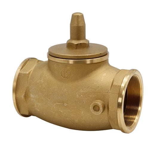 Rückschlagventil aus Messing mit Innengewinde für Wasserinstallationen.