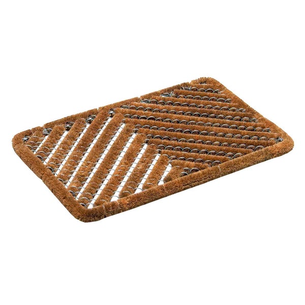 Fußmatte aus Kokosfaser mit Metallrahmen