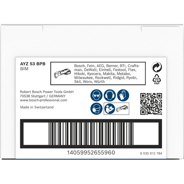 Bosch PRO AYZ 53 BPB Blatt für Multifunktionswerkzeuge 53 x 40 mm - 2608669117