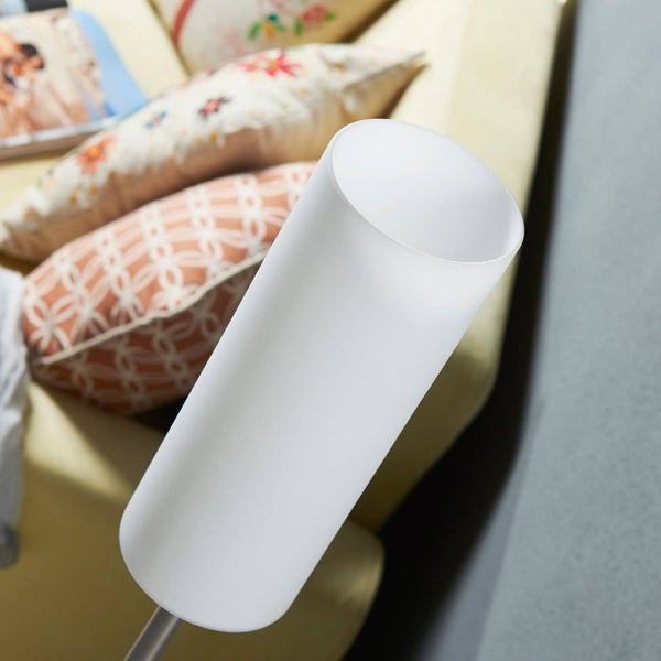 Lindby Stehlampe Vinsta (Modern) in Weiß aus Glas (1 flammig, E27) - Stehleuchte Standleuchte Floor Lamp Wohnzimmerlampe Wohnzimmerleuchte