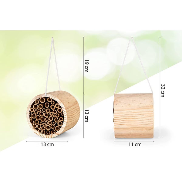 Insektenhotel CULT at home Bienenhotel Durchmesser 13cm braun zum Hängen