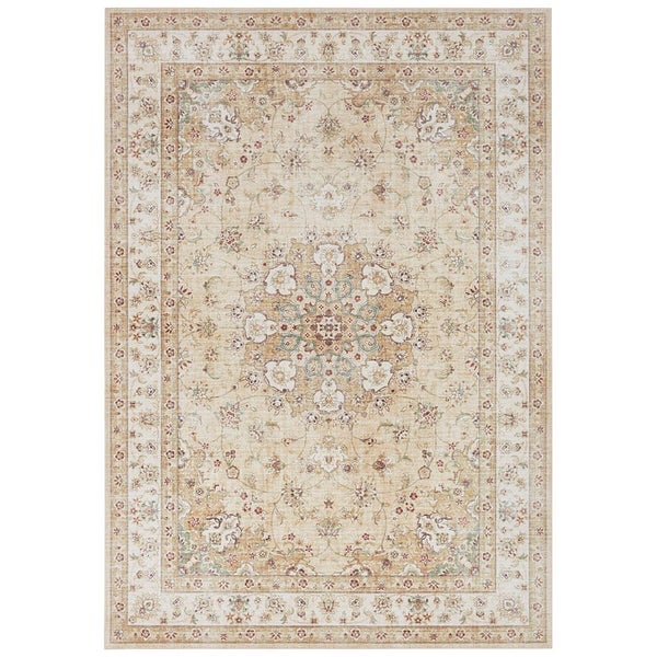 Kurzflor Teppich Nain Goldgelb - 80x150x0,7cm