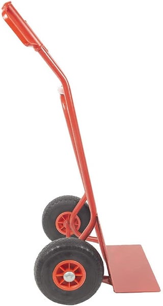 Sackkarre Trestles S01 Stahl | Transportkarre mit PU-Rädern & 250 kg Tragkraft | Rot | Profi-Qualität Made in EU