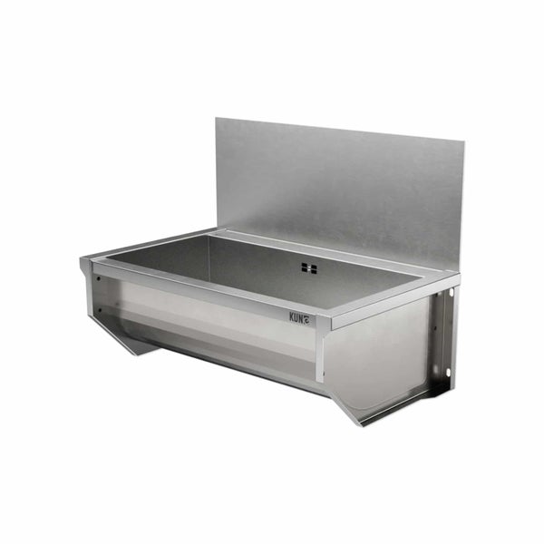 Edelstahl Ausgussbecken zur Wandmontage