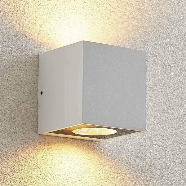 Arcchio Wandleuchte außen Tassnim (Modern) in Weiß aus Aluminium (2 flammig, GX53) - Außenwandleuchten Wandlampe Led Außenlampe Outdoor für Außenwand/Hauswand Haus Terrasse & Balkon