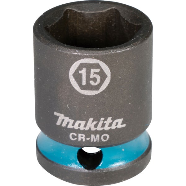 Makita E-15964 Steckschlüssel 3/8 SW15 Impact Black kurz
