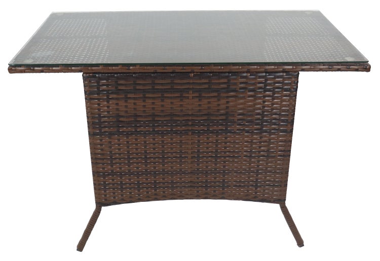 Rattan Gartentisch Balkontisch Raloso 114x64