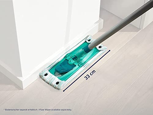 Leifheit 2er Set Wischbezug Clean Twist M micro duo, für alle Bodenarten, Bodenwischer Ersatzbezug für ideale Schmutzaufnahme dank 2-Faser-System, Mikrofaser Putzlappen ideal für Fliesen und Laminat