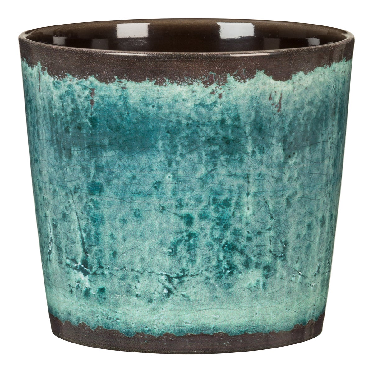 Scheurich TRADITION, Blumentopf aus Keramik,  Farbe: Ocean Glaze, 15,1 cm Durchmesser, 13,5 cm hoch, 1,6 l Vol.