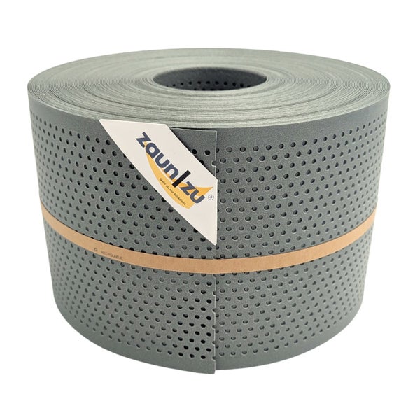 Zaunblende auf Rolle mit Löchern