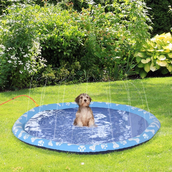 PawHut Hunde-Planschbecken, Ø170 cm, Kunststoff, Blau