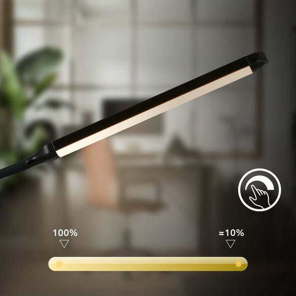 LED Schreibtischlampe Tischlampe Büroleuchte Dimmbar Touch Warmweiß Schwenkbar