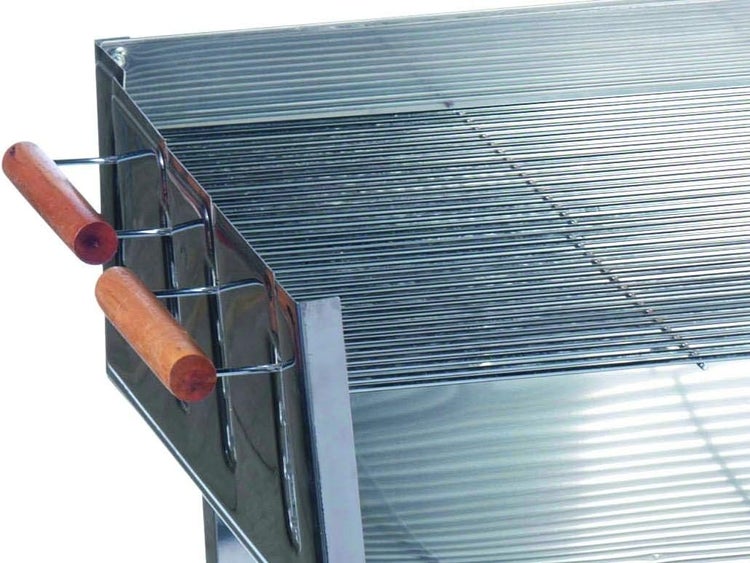 BBQ Collection Holzkohlegrill - BBQ mit Tisch - Gartenküchen Barbecue in höhenverstellbar - 98 x 56 x 85 cm
