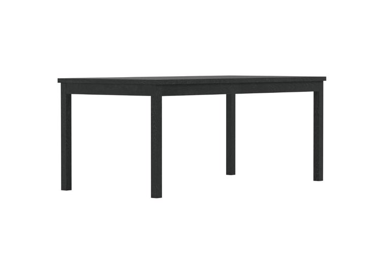 Schwarzer Esstisch aus Holz