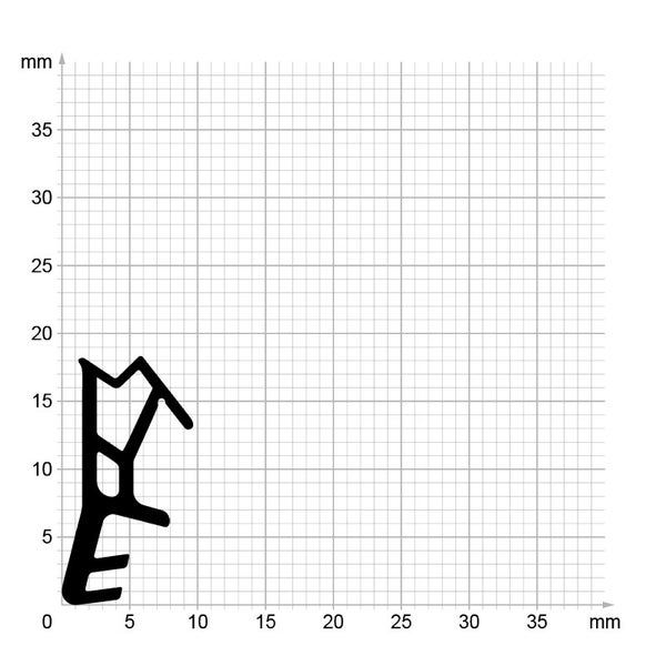 DIWARO. | Flügelfalzdichtung FF042 | weiß | 6 Meter
