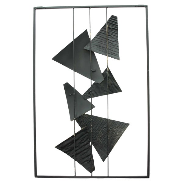 FRANK FLECHTWAREN | Wanddeko Modern, 40 x 3,5 x 59 cm , METALL